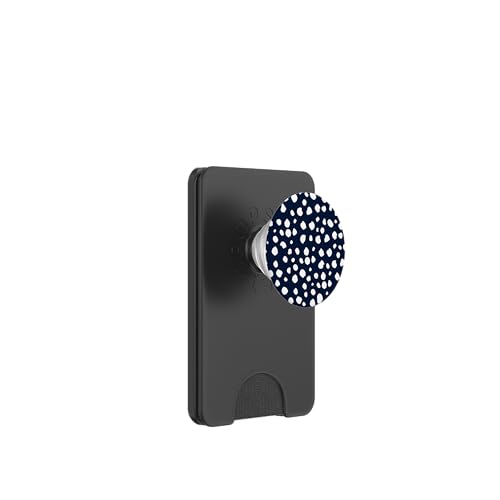 Marineblau / Weiß Dalmatiner Print Preppy Girly Polka Dot Y2K PopSockets PopWallet für MagSafe Marineblau / Weiß Dalmatiner Print Preppy Girly Polka Dot Y2K PopSockets PopWallet für MagSafe von Preppy & Pretty Chic Girl