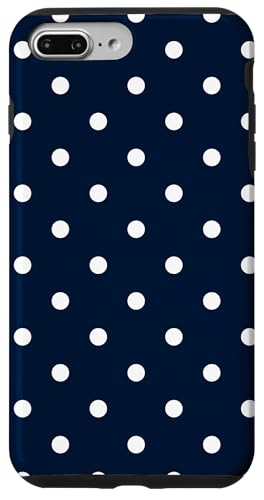 Marineblau-weißes kleines gepunktetes Vintage-Boho-ästhetisches Mädchen Hülle für iPhone 7 Plus/8 Plus Marineblau-weißes kleines gepunktetes Vintage-Boho-ästhetisches Mädchen Hülle für iPhone 7 Plus/8 Plus von Preppy & Pretty Chic Girl