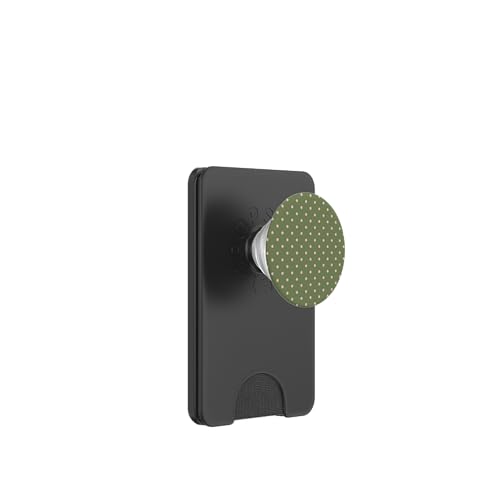 Olivgrün Rosa Winzige Polka Dot Vintage Boho Ästhetische Mädchen PopSockets PopWallet für MagSafe von Preppy & Pretty Chic Girl
