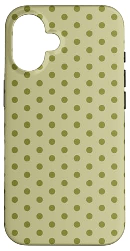 Olivgrün gepunktet Vintage Boho Aesthetic Girly Preppy Hülle für iPhone 16 Olivgrün gepunktet Vintage Boho Aesthetic Girly Preppy Hülle für iPhone 16 von Preppy & Pretty Chic Girl