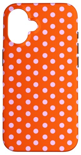 Orange und Pink Big Polka Dot Vintage Boho Aesthetic Girly Hülle für iPhone 16 Orange und Pink Big Polka Dot Vintage Boho Aesthetic Girly Hülle für iPhone 16 von Preppy & Pretty Chic Girl