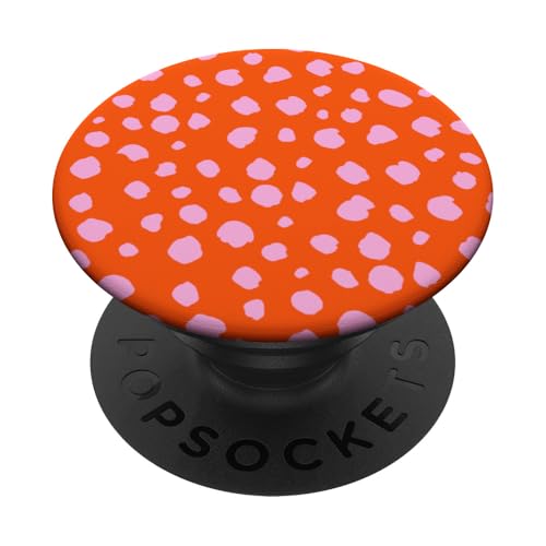 Orange und Rosa Dalmatiner Print Preppy Girly Polka Dot Y2K PopSockets Klebender PopGrip Orange und Rosa Dalmatiner Print Preppy Girly Polka Dot Y2K PopSockets Klebender PopGrip von Preppy & Pretty Chic Girl