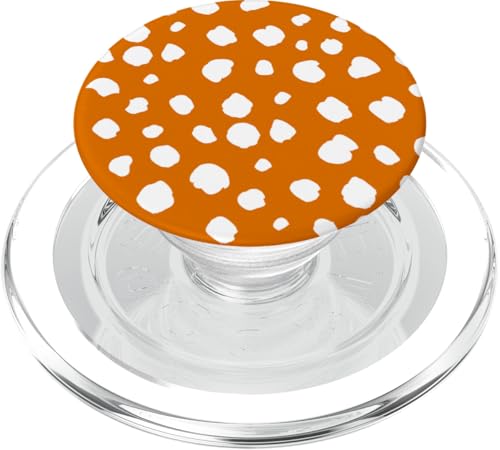Orange und Weiß Dalmatiner Print Preppy Girly Polka Dot Y2K PopSockets PopGrip für MagSafe Orange und Weiß Dalmatiner Print Preppy Girly Polka Dot Y2K PopSockets PopGrip für MagSafe von Preppy & Pretty Chic Girl