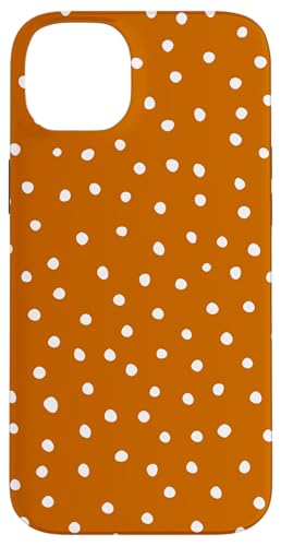 Orange und Weiß Dalmatiner Print adrett Girly Aesthetic Y2K Hülle für iPhone 14 Plus von Preppy & Pretty Chic Girl