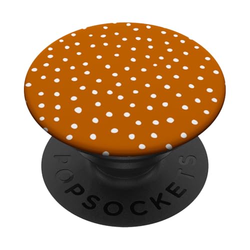 Orange und Weiß Dalmatiner Print adrett Girly Aesthetic Y2K PopSockets Klebender PopGrip von Preppy & Pretty Chic Girl
