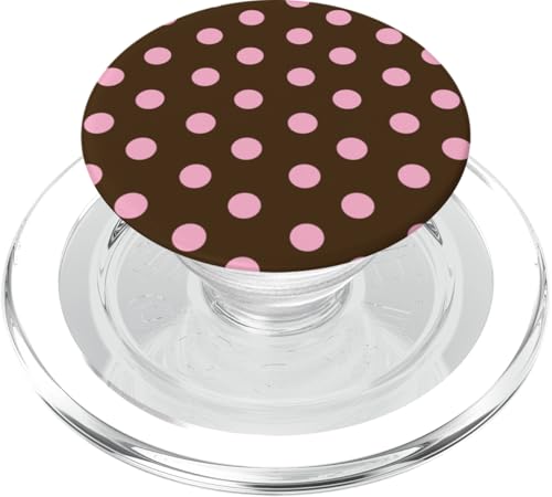 Polka Dot Boho Vintage Aesthetic Braun und Rosa gepunktet PopSockets PopGrip für MagSafe Polka Dot Boho Vintage Aesthetic Braun und Rosa gepunktet PopSockets PopGrip für MagSafe von Preppy & Pretty Chic Girl