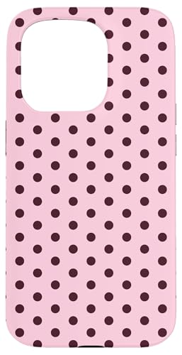 Rosa und Kastanienbraun, gepunktet, Vintage, Boho, ästhetisch, niedliches Mädchen Hülle für iPhone 15 Pro Rosa und Kastanienbraun, gepunktet, Vintage, Boho, ästhetisch, niedliches Mädchen Hülle für iPhone 15 Pro von Preppy & Pretty Chic Girl