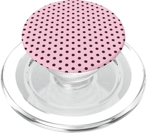 Rosa und Kastanienbraun, gepunktet, Vintage, Boho, ästhetisch, niedliches Mädchen PopSockets PopGrip für MagSafe Rosa und Kastanienbraun, gepunktet, Vintage, Boho, ästhetisch, niedliches Mädchen PopSockets PopGrip für MagSafe von Preppy & Pretty Chic Girl