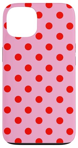 Rosa und Rot gepunktet, Vintage, Boho, ästhetisch, Mädchen, adrett Hülle für iPhone 13 Rosa und Rot gepunktet, Vintage, Boho, ästhetisch, Mädchen, adrett Hülle für iPhone 13 von Preppy & Pretty Chic Girl