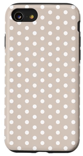 Rosa und Rot gepunktet, Vintage, Boho, ästhetisch, Mädchen, adrett Hülle für iPhone SE (2020) / 7 / 8 von Preppy & Pretty Chic Girl
