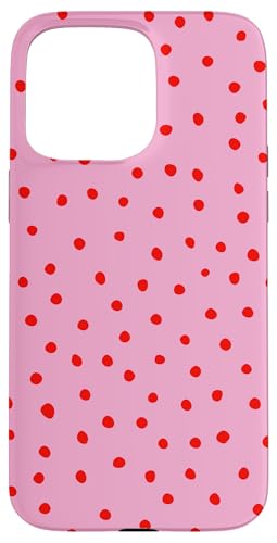 Rot und Rosa Dalmatiner Print adrett Girly Polka Dot Y2K Hülle für iPhone 15 Pro Max Rot und Rosa Dalmatiner Print adrett Girly Polka Dot Y2K Hülle für iPhone 15 Pro Max von Preppy & Pretty Chic Girl