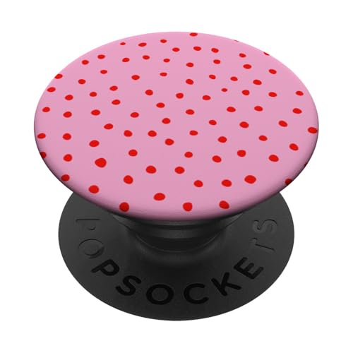 Rot und Rosa Dalmatiner Print adrett Girly Polka Dot Y2K PopSockets Klebender PopGrip Rot und Rosa Dalmatiner Print adrett Girly Polka Dot Y2K PopSockets Klebender PopGrip von Preppy & Pretty Chic Girl