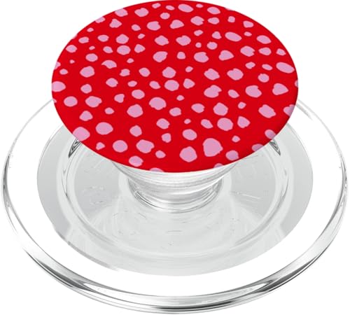 Rot und Rosa Dalmatiner Print adrett Girly Polka Dot Y2K PopSockets PopGrip für MagSafe von Preppy & Pretty Chic Girl