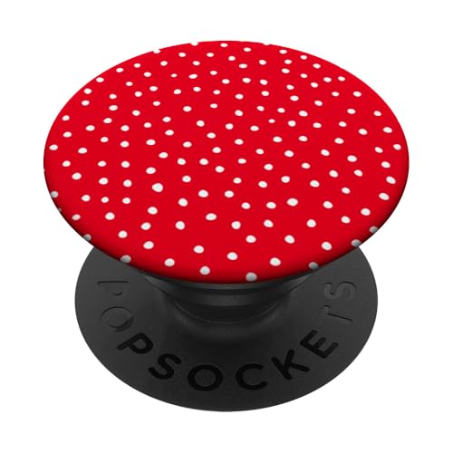 Rot und Weiß Dalmatiner Print adrett Girly Polka Dot Y2K PopSockets Klebender PopGrip Rot und Weiß Dalmatiner Print adrett Girly Polka Dot Y2K PopSockets Klebender PopGrip von Preppy & Pretty Chic Girl