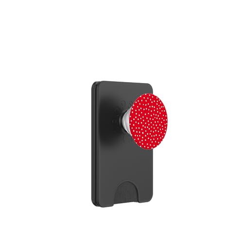 Rot und Weiß Dalmatiner Print adrett Girly Polka Dot Y2K PopSockets PopWallet für MagSafe Rot und Weiß Dalmatiner Print adrett Girly Polka Dot Y2K PopSockets PopWallet für MagSafe von Preppy & Pretty Chic Girl