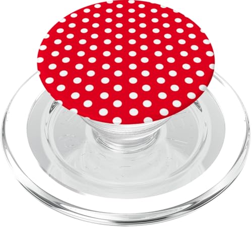Rot und Weiß Polka Dot Vintage Boho Ästhetisch Niedlich Mädchen PopSockets PopGrip für MagSafe Rot und Weiß Polka Dot Vintage Boho Ästhetisch Niedlich Mädchen PopSockets PopGrip für MagSafe von Preppy & Pretty Chic Girl