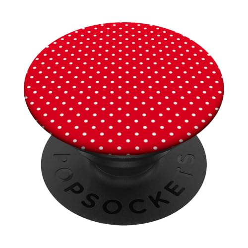 Rot und Weiß Winzige Polka Dot Vintage Boho Ästhetische Mädchen PopSockets Klebender PopGrip Rot und Weiß Winzige Polka Dot Vintage Boho Ästhetische Mädchen PopSockets Klebender PopGrip von Preppy & Pretty Chic Girl