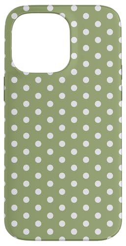 Salbeigrün, weiß gepunktet, Vintage-Boho, ästhetisches Mädchenkleid Hülle für iPhone 14 Pro Max Salbeigrün, weiß gepunktet, Vintage-Boho, ästhetisches Mädchenkleid Hülle für iPhone 14 Pro Max von Preppy & Pretty Chic Girl