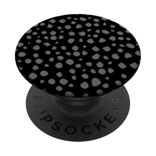 Schwarz und Grau Dalmatiner Print Preppy Girly Polka Dot Y2K PopSockets Klebender PopGrip Schwarz und Grau Dalmatiner Print Preppy Girly Polka Dot Y2K PopSockets Klebender PopGrip von Preppy & Pretty Chic Girl