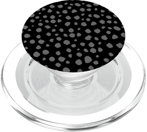 Schwarz und Grau Dalmatiner Print Preppy Girly Polka Dot Y2K PopSockets PopGrip für MagSafe Schwarz und Grau Dalmatiner Print Preppy Girly Polka Dot Y2K PopSockets PopGrip für MagSafe von Preppy & Pretty Chic Girl