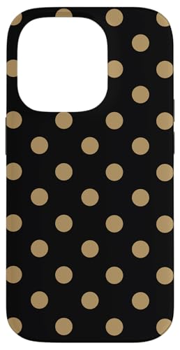 Schwarz und Hellbraun Big Polka Dot Vintage Boho Aesthetic Preppy Hülle für iPhone 14 Pro Schwarz und Hellbraun Big Polka Dot Vintage Boho Aesthetic Preppy Hülle für iPhone 14 Pro von Preppy & Pretty Chic Girl