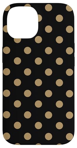 Schwarz und Hellbraun Big Polka Dot Vintage Boho Aesthetic Preppy Hülle für iPhone 14 Schwarz und Hellbraun Big Polka Dot Vintage Boho Aesthetic Preppy Hülle für iPhone 14 von Preppy & Pretty Chic Girl