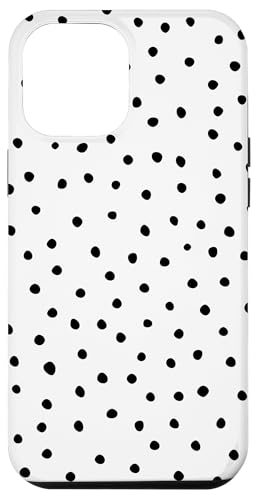 Schwarz und Weiß Dalmatiner Print adrett Girly Aesthetic Y2K Hülle für iPhone 12 Pro Max von Preppy & Pretty Chic Girl