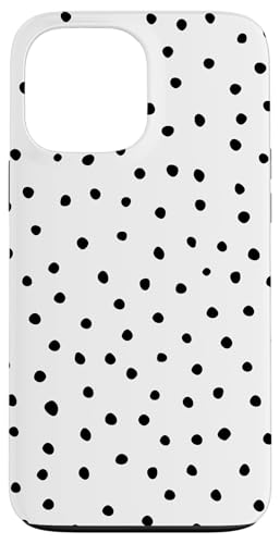 Schwarz und Weiß Dalmatiner Print adrett Girly Aesthetic Y2K Hülle für iPhone 13 Pro Max von Preppy & Pretty Chic Girl