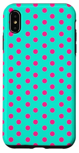 Türkis Hot Pink Big Polka Dot Vintage Boho Ästhetik Hülle für iPhone XS Max Türkis Hot Pink Big Polka Dot Vintage Boho Ästhetik Hülle für iPhone XS Max von Preppy & Pretty Chic Girl