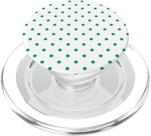 Weiß Grün Winzige Polka Dot Vintage Boho Ästhetische Mädchen PopSockets PopGrip für MagSafe Weiß Grün Winzige Polka Dot Vintage Boho Ästhetische Mädchen PopSockets PopGrip für MagSafe von Preppy & Pretty Chic Girl