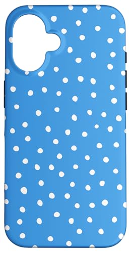 Y2K Dalmatiner-Druck, adrett, gepunktet, Blau und Weiß Hülle für iPhone 16 Y2K Dalmatiner-Druck, adrett, gepunktet, Blau und Weiß Hülle für iPhone 16 von Preppy & Pretty Chic Girl