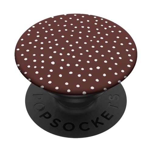 Y2K Dalmatiner-Druck, gepunktet, Braun und Weiß PopSockets Klebender PopGrip Y2K Dalmatiner-Druck, gepunktet, Braun und Weiß PopSockets Klebender PopGrip von Preppy & Pretty Chic Girl