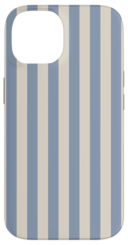 Blau Beige gestreift Mädchen vertikale Linien adrette Streifen niedlich Hülle für iPhone 14 Blau Beige gestreift Mädchen vertikale Linien adrette Streifen niedlich Hülle für iPhone 14 von Preppy & Pretty Pinstripes