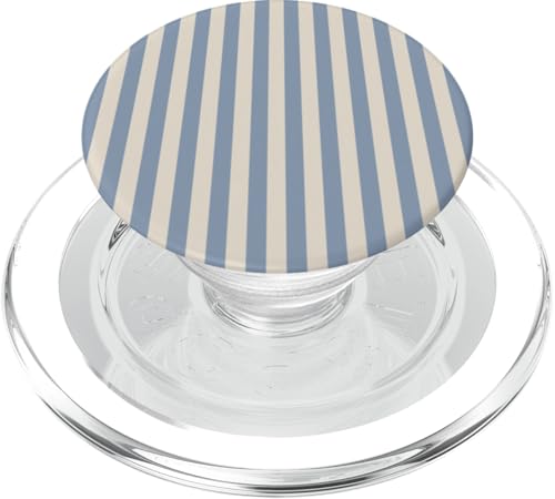 Blau Beige gestreift Mädchen vertikale Linien adrette Streifen niedlich PopSockets PopGrip für MagSafe Blau Beige gestreift Mädchen vertikale Linien adrette Streifen niedlich PopSockets PopGrip für MagSafe von Preppy & Pretty Pinstripes