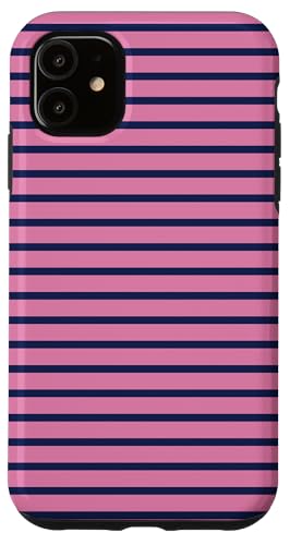 Blau Marineblau Weiß Gestreift Girly Stripes Geometrische dünne Linien Hülle für iPhone 11 Blau Marineblau Weiß Gestreift Girly Stripes Geometrische dünne Linien Hülle für iPhone 11 von Preppy & Pretty Pinstripes