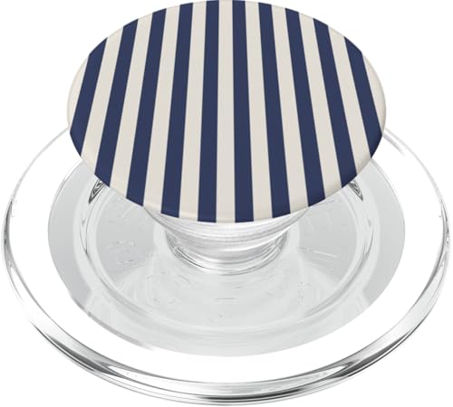 Blau Marineblau Weiß gestreift Girly vertikale Linien adrette Streifen PopSockets PopGrip für MagSafe Blau Marineblau Weiß gestreift Girly vertikale Linien adrette Streifen PopSockets PopGrip für MagSafe von Preppy & Pretty Pinstripes
