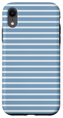 Blau gestreifte mädchenhafte Streifen geometrische dünne Linien Nadelstreifen Hülle für iPhone XR Blau gestreifte mädchenhafte Streifen geometrische dünne Linien Nadelstreifen Hülle für iPhone XR von Preppy & Pretty Pinstripes