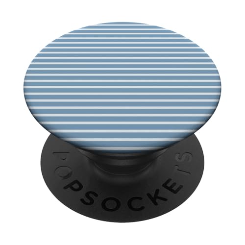 Blau gestreifte mädchenhafte Streifen geometrische dünne Linien Nadelstreifen PopSockets Klebender PopGrip Blau gestreifte mädchenhafte Streifen geometrische dünne Linien Nadelstreifen PopSockets Klebender PopGrip von Preppy & Pretty Pinstripes