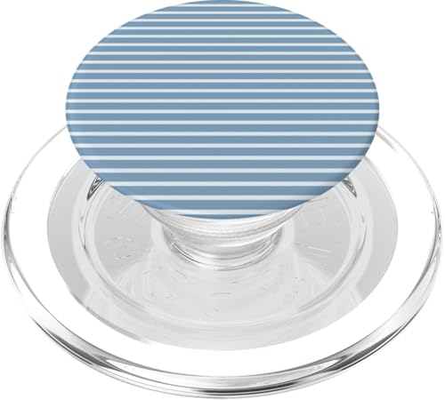 Blau gestreifte mädchenhafte Streifen geometrische dünne Linien Nadelstreifen PopSockets PopGrip für MagSafe Blau gestreifte mädchenhafte Streifen geometrische dünne Linien Nadelstreifen PopSockets PopGrip für MagSafe von Preppy & Pretty Pinstripes