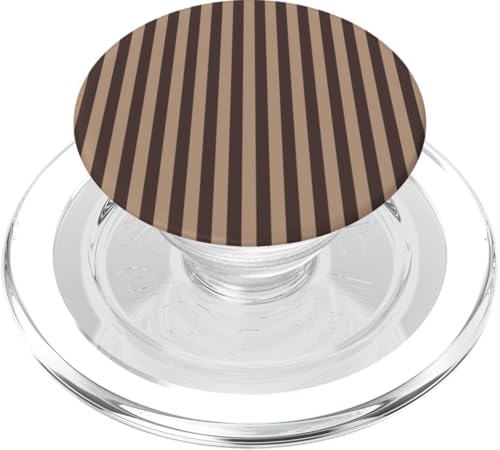 Braun gestreifte vertikale Linien adrette hellbraune Streifen niedlich PopSockets PopGrip für MagSafe Braun gestreifte vertikale Linien adrette hellbraune Streifen niedlich PopSockets PopGrip für MagSafe von Preppy & Pretty Pinstripes