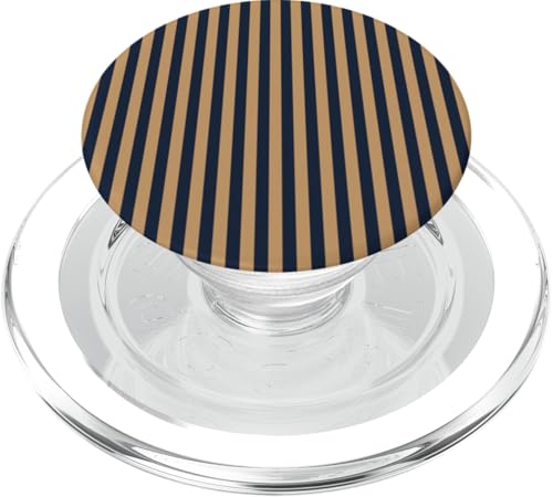 Dunkelblau hellbraun gestreift Girly vertikale Linien adrette Streifen PopSockets PopGrip für MagSafe Dunkelblau hellbraun gestreift Girly vertikale Linien adrette Streifen PopSockets PopGrip für MagSafe von Preppy & Pretty Pinstripes
