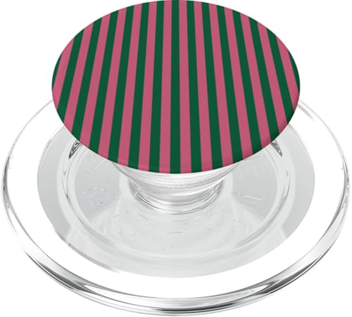 Dunkelgrün Rosa gestreift Mädchen vertikale Linien adrette Streifen PopSockets PopGrip für MagSafe Dunkelgrün Rosa gestreift Mädchen vertikale Linien adrette Streifen PopSockets PopGrip für MagSafe von Preppy & Pretty Pinstripes