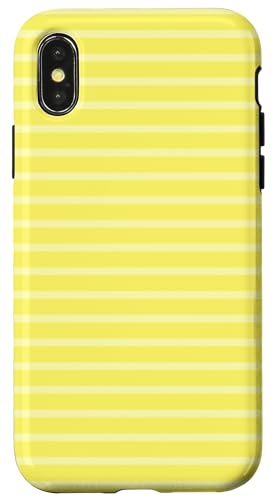 Gelb gestreifte Mädchenstreifen geometrische dünne Linien Nadelstreifen Hülle für iPhone X/XS Gelb gestreifte Mädchenstreifen geometrische dünne Linien Nadelstreifen Hülle für iPhone X/XS von Preppy & Pretty Pinstripes