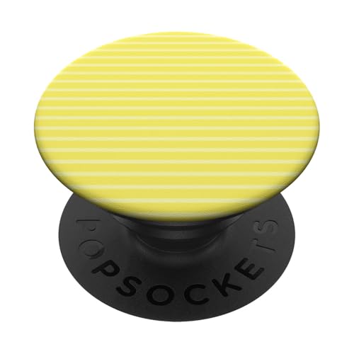 Gelb gestreifte Mädchenstreifen geometrische dünne Linien Nadelstreifen PopSockets Klebender PopGrip Gelb gestreifte Mädchenstreifen geometrische dünne Linien Nadelstreifen PopSockets Klebender PopGrip von Preppy & Pretty Pinstripes