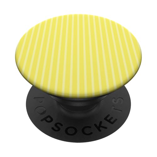 Gelb gestreifte Mädchenstreifen geometrische dünne Linien Nadelstreifen PopSockets Klebender PopGrip Gelb gestreifte Mädchenstreifen geometrische dünne Linien Nadelstreifen PopSockets Klebender PopGrip von Preppy & Pretty Pinstripes