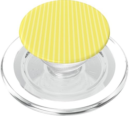 Gelb gestreifte Mädchenstreifen geometrische dünne Linien Nadelstreifen PopSockets PopGrip für MagSafe von Preppy & Pretty Pinstripes