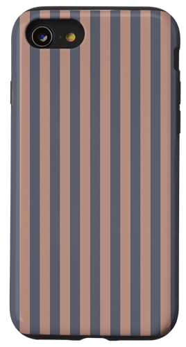 Gestreifte vertikale Linien, adrette Streifen, niedlich, ästhetisch Hülle für iPhone SE (2020) / 7 / 8 von Preppy & Pretty Pinstripes