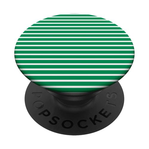Grün-weiß gestreifte mädchenhafte Streifen geometrische dünne Linien PopSockets Klebender PopGrip Grün-weiß gestreifte mädchenhafte Streifen geometrische dünne Linien PopSockets Klebender PopGrip von Preppy & Pretty Pinstripes