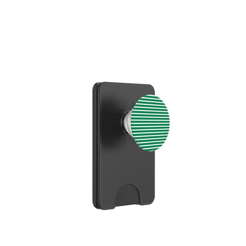 Grün-weiß gestreifte mädchenhafte Streifen geometrische dünne Linien PopSockets PopWallet für MagSafe Grün-weiß gestreifte mädchenhafte Streifen geometrische dünne Linien PopSockets PopWallet für MagSafe von Preppy & Pretty Pinstripes