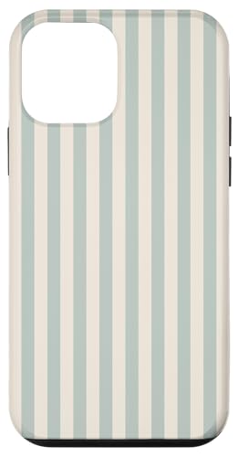 Hellgrün / cremefarben gestreift, für Mädchen, vertikale Linien, adrette Streifen Hülle für iPhone 12 mini Hellgrün / cremefarben gestreift, für Mädchen, vertikale Linien, adrette Streifen Hülle für iPhone 12 mini von Preppy & Pretty Pinstripes